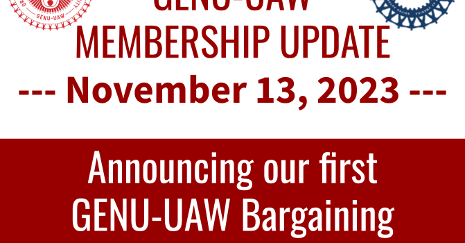 Announcing our first GENU-UAW Bargaining Committee!