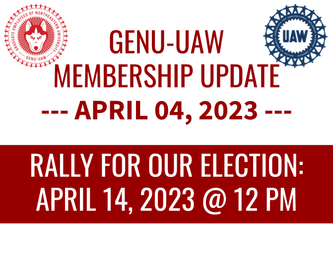 NU Admins, We Demand An Election: Rally April 14th at Noon