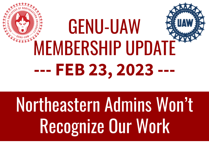 Northeastern Admins Won’t Recognize Our Work
