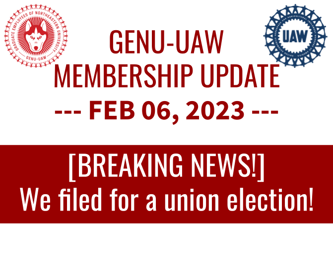 [BREAKING NEWS!] We filed for a union election!
